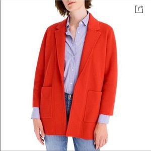 J Crew Red sweater blazer